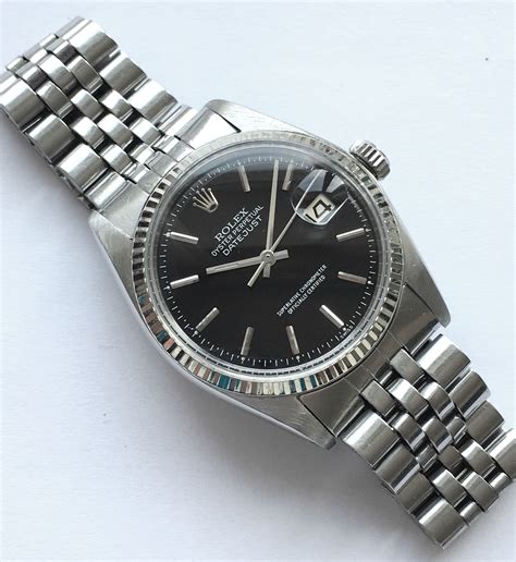 rolex datejust quadrante nero vetro plastica|rolex datejust blu.